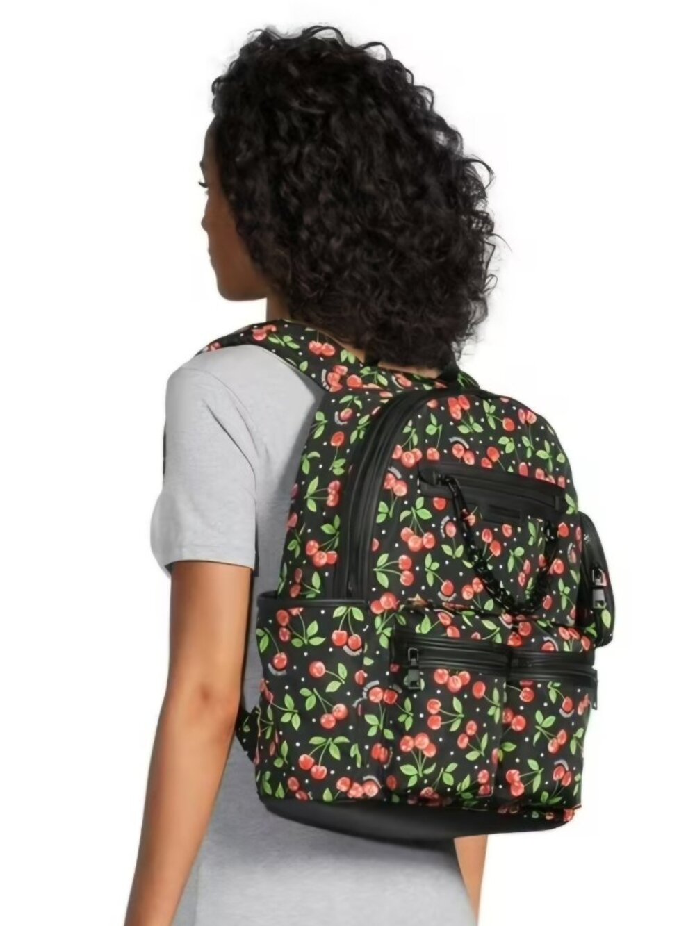 Madden NYC Black Cherry 17" Double Pocket Backpack - NWO - Picture 6 of 6
